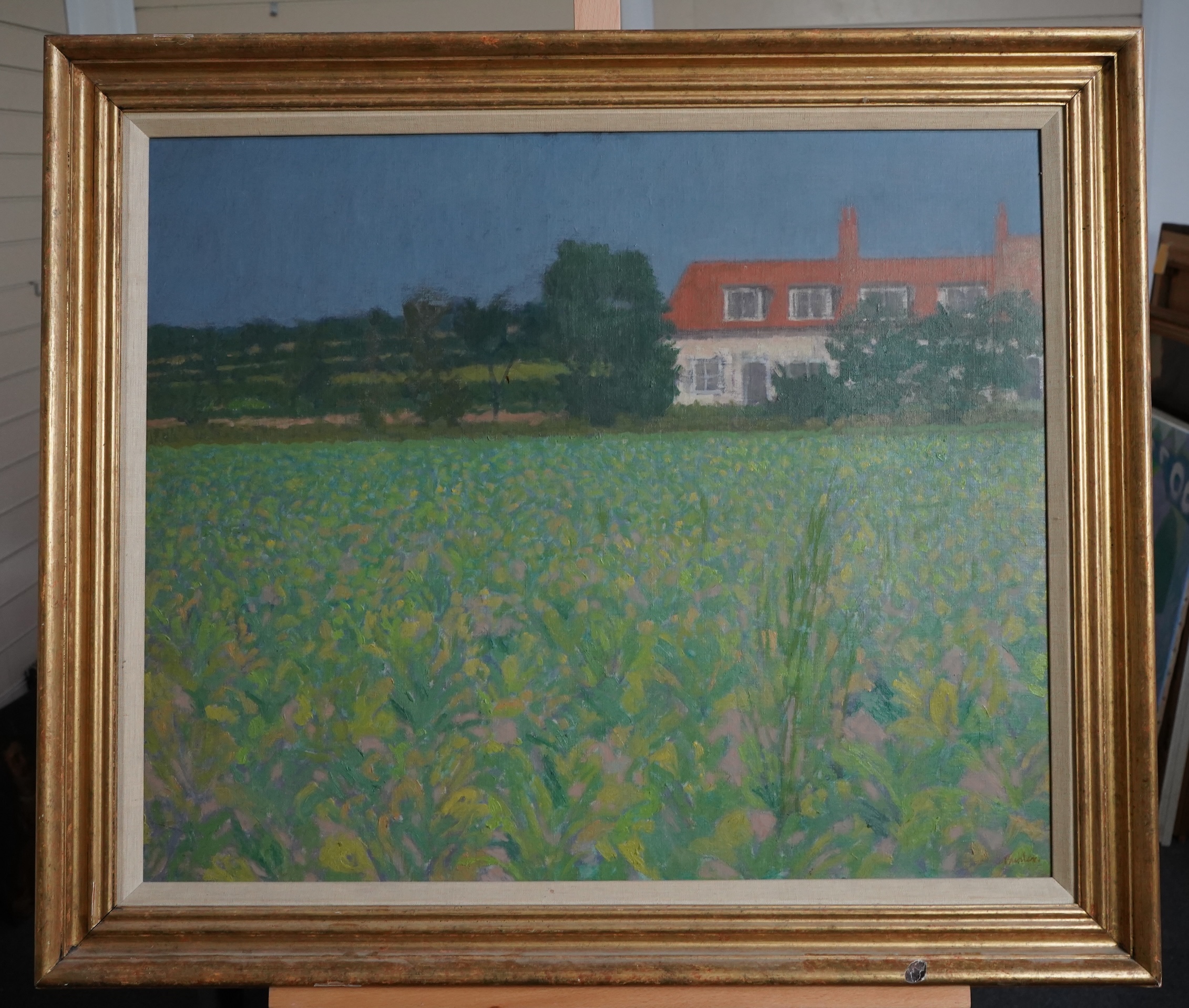 Robert Buhler RA, 1916-1989, A house in a landscape